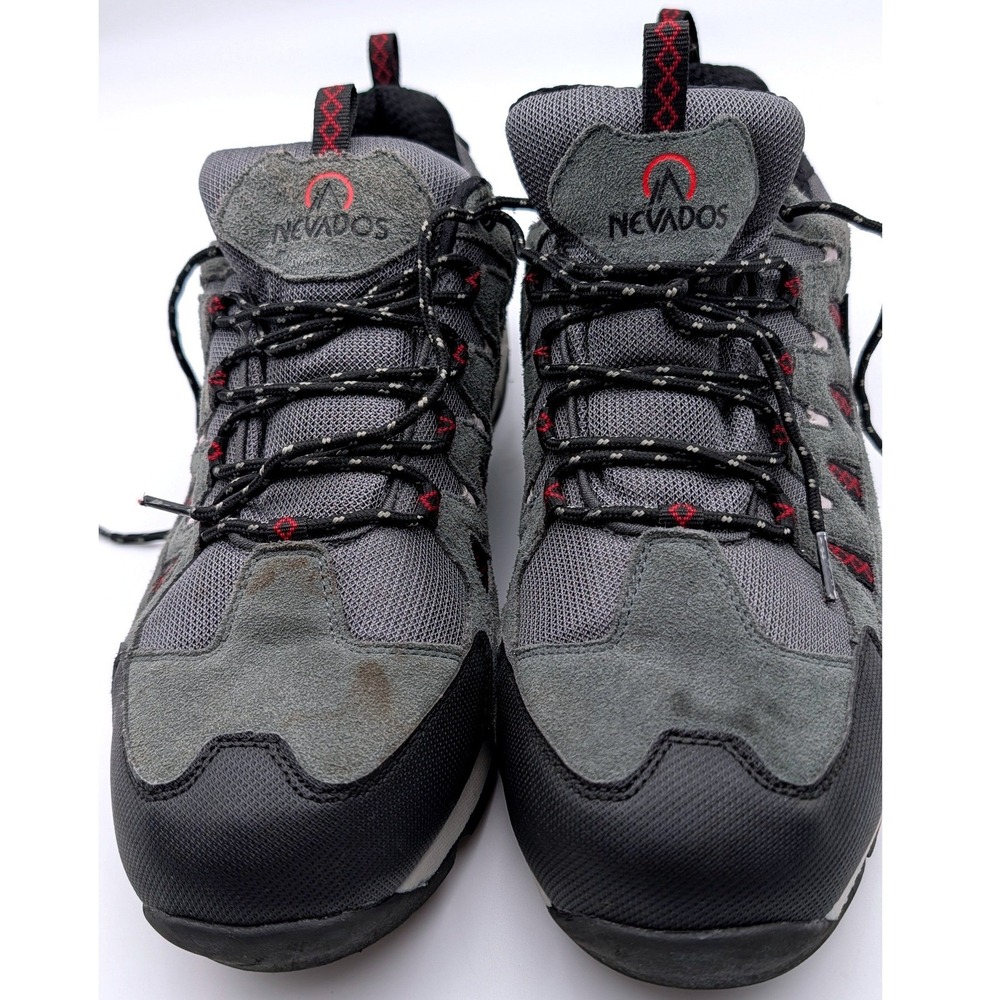 Nevados Iron WP Mens 13 W Waterproof Hiking Shoes Grey Black Low Top Sneakers
